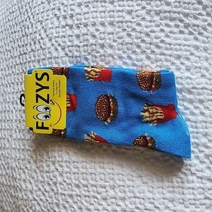 3/$20 Foozy Funny Burger and Fries Socks!